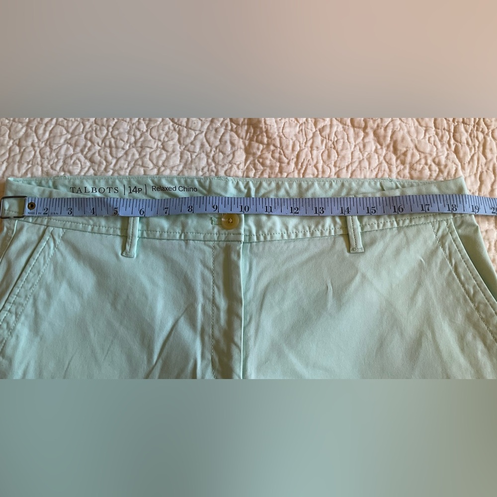Talbots Relaxed Chino Mint Green 4 Pocket - Picture 6 of 8
